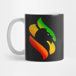 Rasta University Logo Lion Rasta Colors Reggae Mug